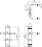 Intersteel Deurkruk Helena op schild 235x45x8 mm met WC63/8 mm messing gelakt