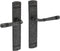 Intersteel Deurkruk Helena op schild blind oud grijs