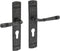 Intersteel Deurkruk Helena op schild profielcilindergat 55 mm oud grijs