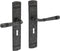 Intersteel Deurkruk Helena op schild sleutelgat 56 mm oud grijs