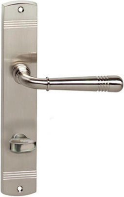 Intersteel Deurkruk Helena op schild toilet-/badkamersluiting 63 mm nikkel mat