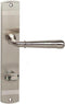Intersteel Deurkruk Helena op schild toilet-/badkamersluiting 63 mm nikkel mat