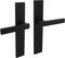 Intersteel Deurkruk Hera op schild 245x45 mm blind mat zwart