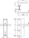 Intersteel Deurkruk Hera op schild 245x45 mm profielcilindergat 55 mm antracietgrijs