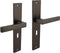 Intersteel Deurkruk Hera op schild 245x45 mm sleutelgat 56 mm antracietgrijs