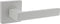 Intersteel Deurkruk Hera op vierkante rozet 55x55x10 mm wit