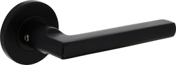 Intersteel Deurkruk Hoek 90°-vlak op rozet Ø55x8 mm aluminium zwart