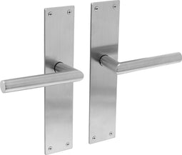 Intersteel Deurkruk Jura met schild 250x55x2mm blind rvs geborsteld