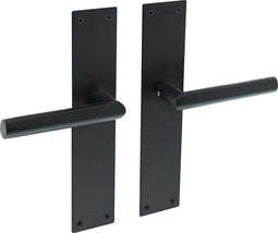 Intersteel Deurkruk Jura met schild 250x55x2mm blind zwart