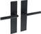 Intersteel Deurkruk Jura met schild 250x55x2mm blind zwart