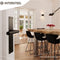 Intersteel Deurkruk Jura met schild 250x55x2mm blind zwart