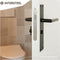 Intersteel Deurkruk Jura met schild 250x55x2mm WC63/8 zwart