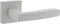 Intersteel Deurkruk Minos op vierkante rozet 55x55x10 mm wit