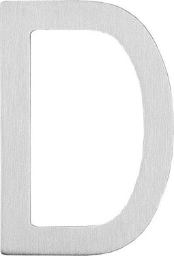 Intersteel Huisletter D 100 mm rvs geborsteld