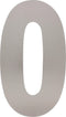 Intersteel Huisnummer 0 XL hoogte 30 cm rvs geborsteld