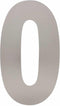 Intersteel Huisnummer 0 XL hoogte 30 cm rvs geborsteld