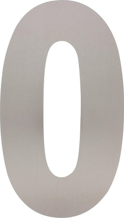 Intersteel Huisnummer 0 XXL hoogte 50 cm rvs geborsteld