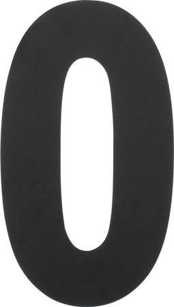 Intersteel Huisnummer 0 XXL hoogte 50 cm rvs/mat zwart
