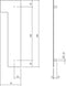 Intersteel Huisnummer 1 XL hoogte 30 cm rvs/mat zwart