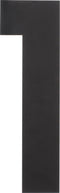 Intersteel Huisnummer 1 XXL hoogte 50 cm rvs/mat zwart