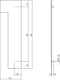 Intersteel Huisnummer 1 XXL hoogte 50 cm rvs/mat zwart