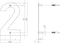 Intersteel Huisnummer 2 150x2mm rvs geborsteld