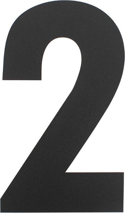 Intersteel Huisnummer 2 XL hoogte 30 cm rvs/mat zwart