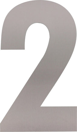 Intersteel Huisnummer 2 XXL hoogte 50 cm rvs geborsteld