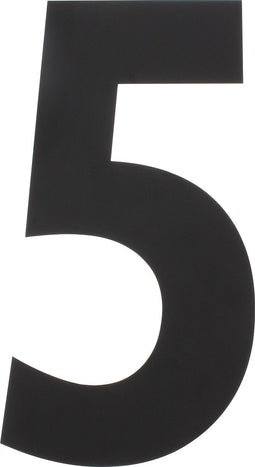 Intersteel Huisnummer 5 XXL hoogte 50 cm rvs/mat zwart