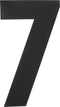 Intersteel Huisnummer 7 XXL hoogte 50 cm rvs/mat zwart