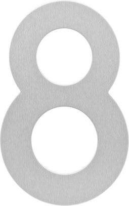 Intersteel Huisnummer 8 150x2mm rvs geborsteld