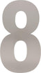 Intersteel Huisnummer 8 XL hoogte 30 cm rvs geborsteld