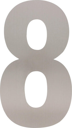 Intersteel Huisnummer 8 XXL hoogte 50 cm rvs geborsteld