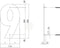 Intersteel Huisnummer 9 XL hoogte 30 cm rvs geborsteld