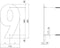 Intersteel Huisnummer 9 XL hoogte 30 cm rvs/mat zwart