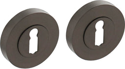 Intersteel Rozet met sleutelgat Ø52x10mm antracietgrijs