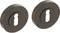 Intersteel Rozet met sleutelgat Ø52x10mm antracietgrijs