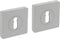 Intersteel Rozet met sleutelgat vierkant 55x55x10 mm wit
