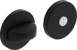 Intersteel Rozet met toilet-/badkamersluiting ø50x7mm aluminium zwart