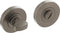 Intersteel Rozet met toilet-/badkamersluiting Ø52x10mm antracietgrijs
