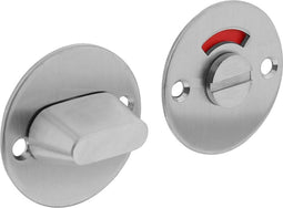 Intersteel Rozet rond plat 50 mm toilet-/badkamersluiting met 8 mm stift rvs geborsteld