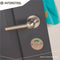 Intersteel Rozet rond plat 50 mm toilet-/badkamersluiting met 8 mm stift rvs geborsteld