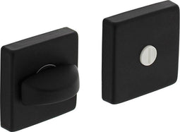 Intersteel Rozet toilet-/badkamersluiting 50x50x10 mm aluminium zwart