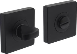 Intersteel Rozet toilet-/badkamersluiting vierkant mat zwart