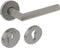 Intersteel Set achterdeurbeslag rond SKG*** met kerntrekbeveiliging rvs geborsteld