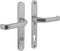 Intersteel Veiligheidsbeslag smal SKG*** kruk/kruk profielcilinder 92 mm met kerntrekbeveiliging aluminium