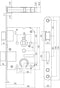 Intersteel Woningbouw cilinder dag- en nachtslot wit 55 mm
