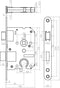 Intersteel Woningbouw cilinder dag- en nachtslot zwart 55 mm