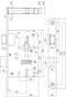 Intersteel Woningbouw klavier dag- en nachtslot 55 mm rvs geborsteld