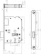 Intersteel Woningbouw klavier kastslot 55 mm rvs geborsteld